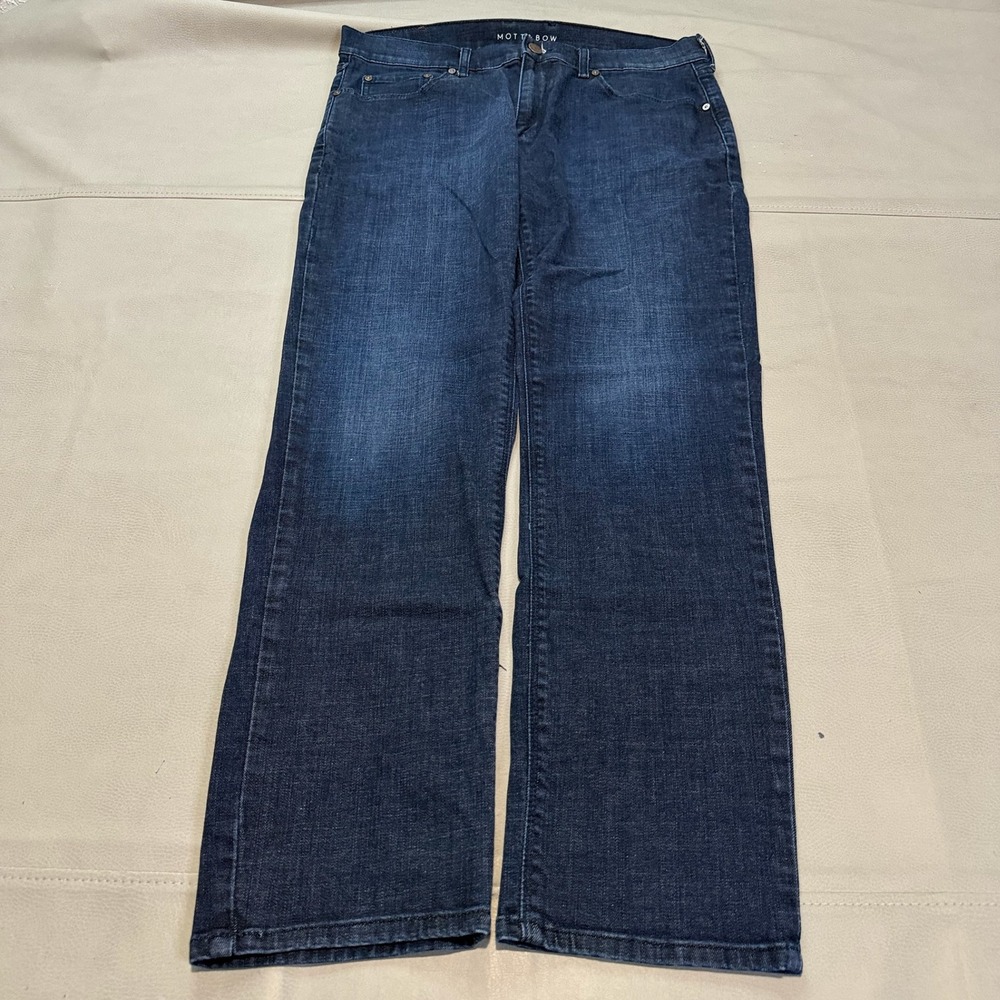 Mott & Bow Men Straight Leg Slim Crosby Dark Wash Denim Commuter Jean-35x30-5133